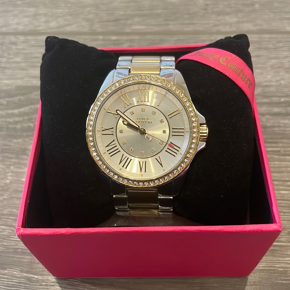 Juicy Couture Women’s Gold Plated Bracelet Watch
